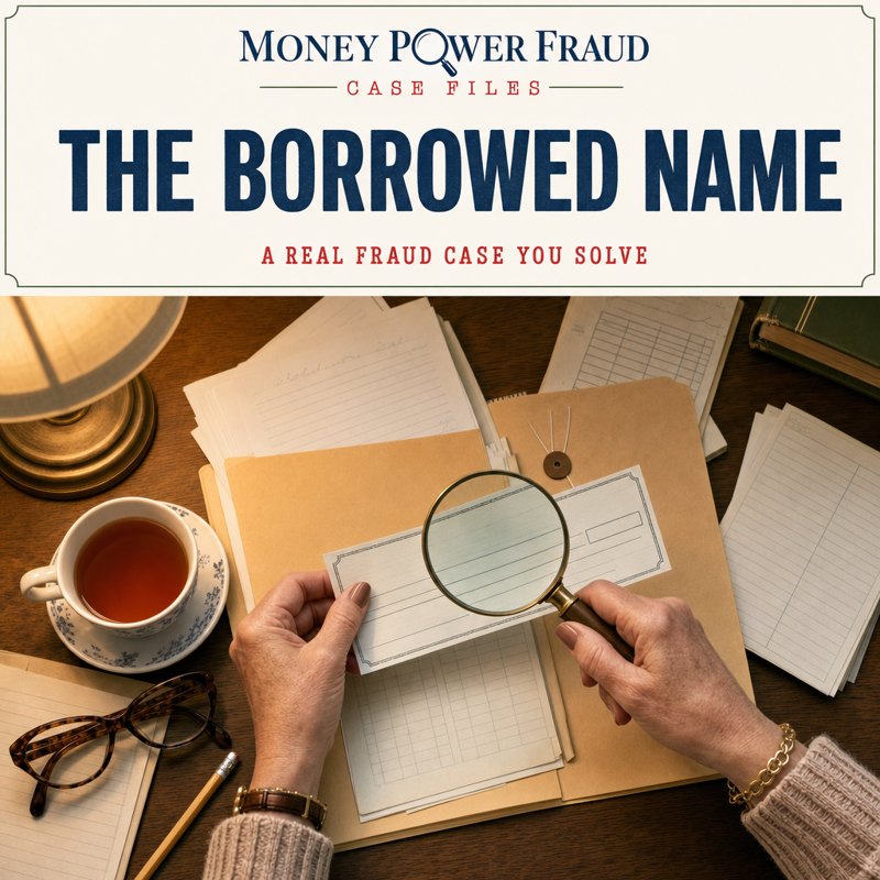 The Borrowed Name case file cover